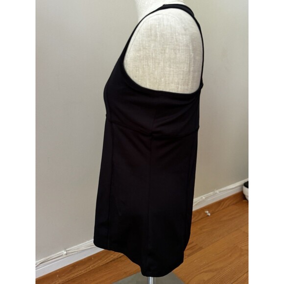 90 Degree by Reflex Women's Black Caged-Back Built-in Bra Tank Top Size L - Picture 3 of 11